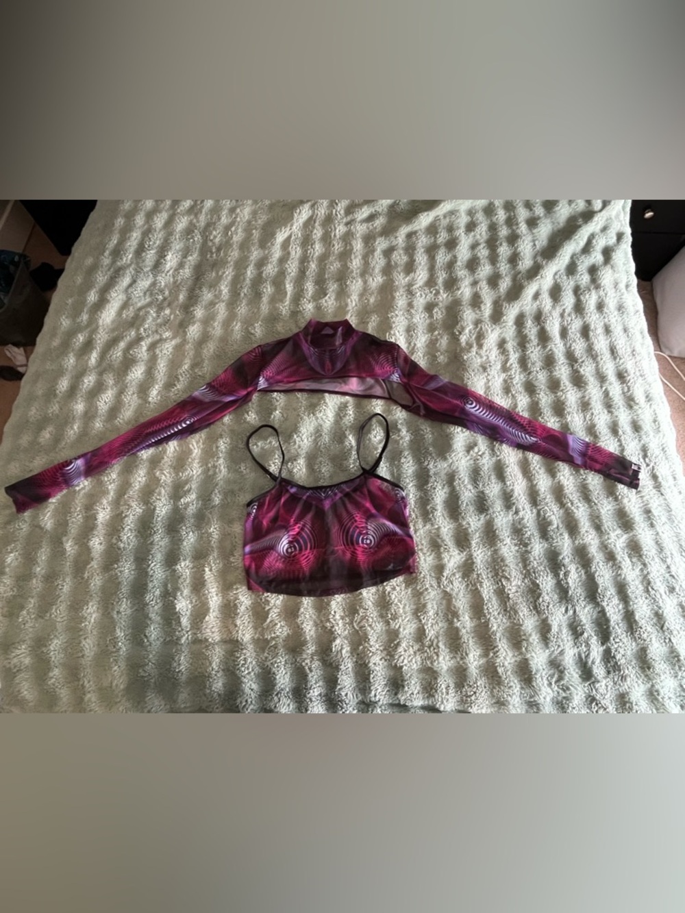 Badinka Fluctuation Mesh 2 Piece Shrug Top